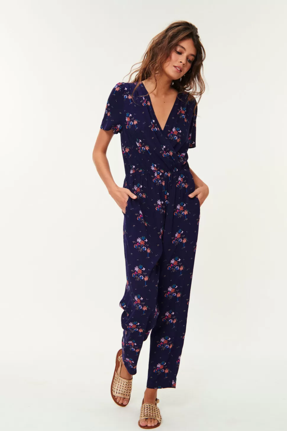 Combinaison Pantalon Élégante Emilion OUMA | Jean Taille-Haute & Ensembles Mode Printemps