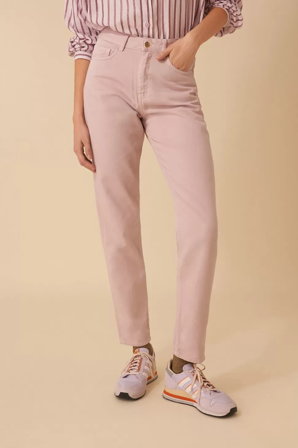 Jean slim Louisette couleur Milkshake - Taille FR 36/EU 42 - Collection Des Petits Hauts