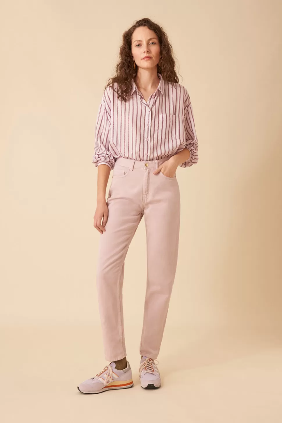 Jean slim Louisette couleur Milkshake - Taille FR 36/EU 42 - Collection Des Petits Hauts
