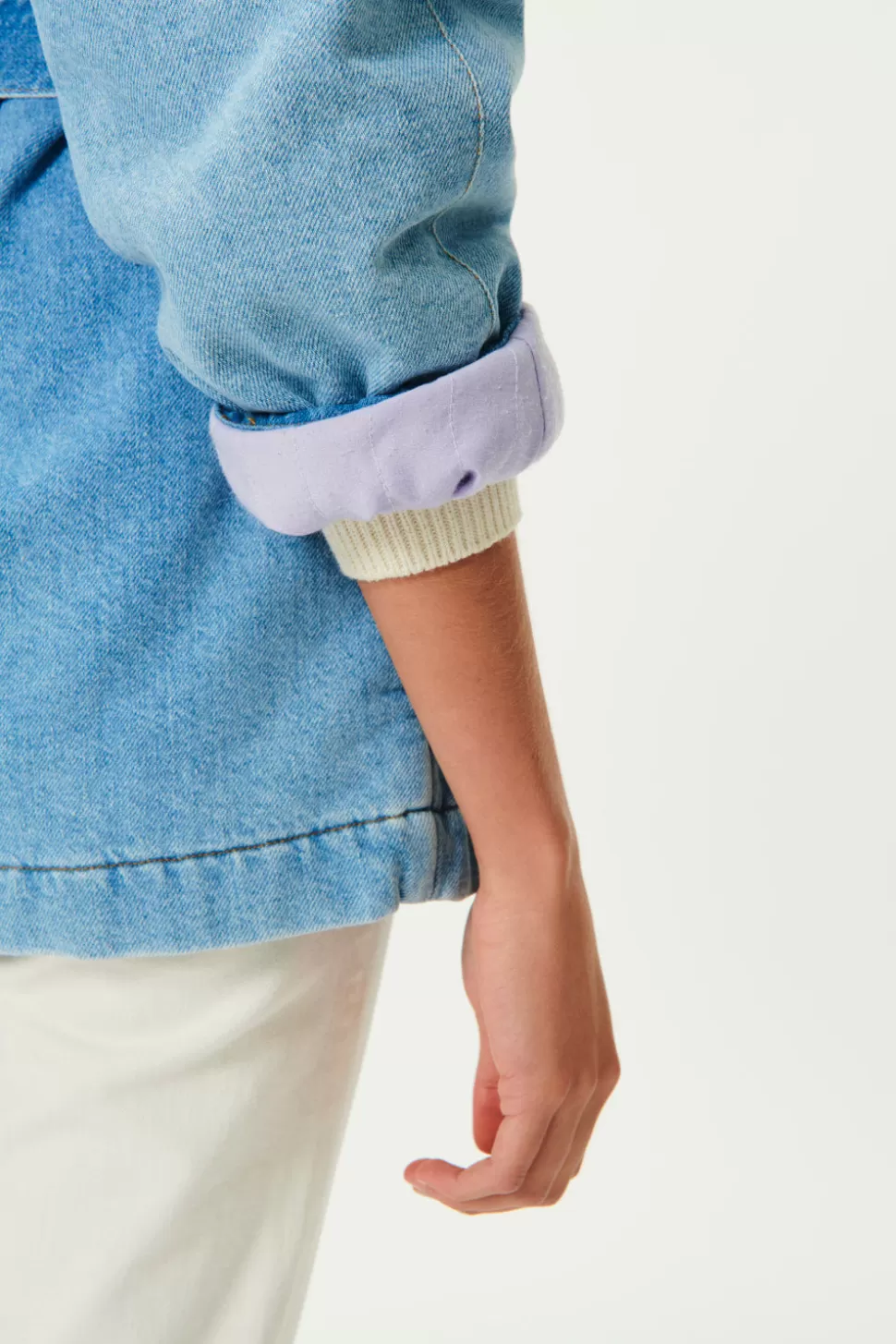 Manteau Natali Bleu Rétro - Veste Longue Élégante des Petits Hauts (Prêt-à-Porter Décontracté)