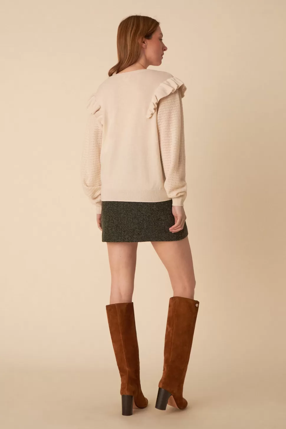 Pull Doux Ariane - Crème Naturelle | Collection Élégante Des Petits Hauts