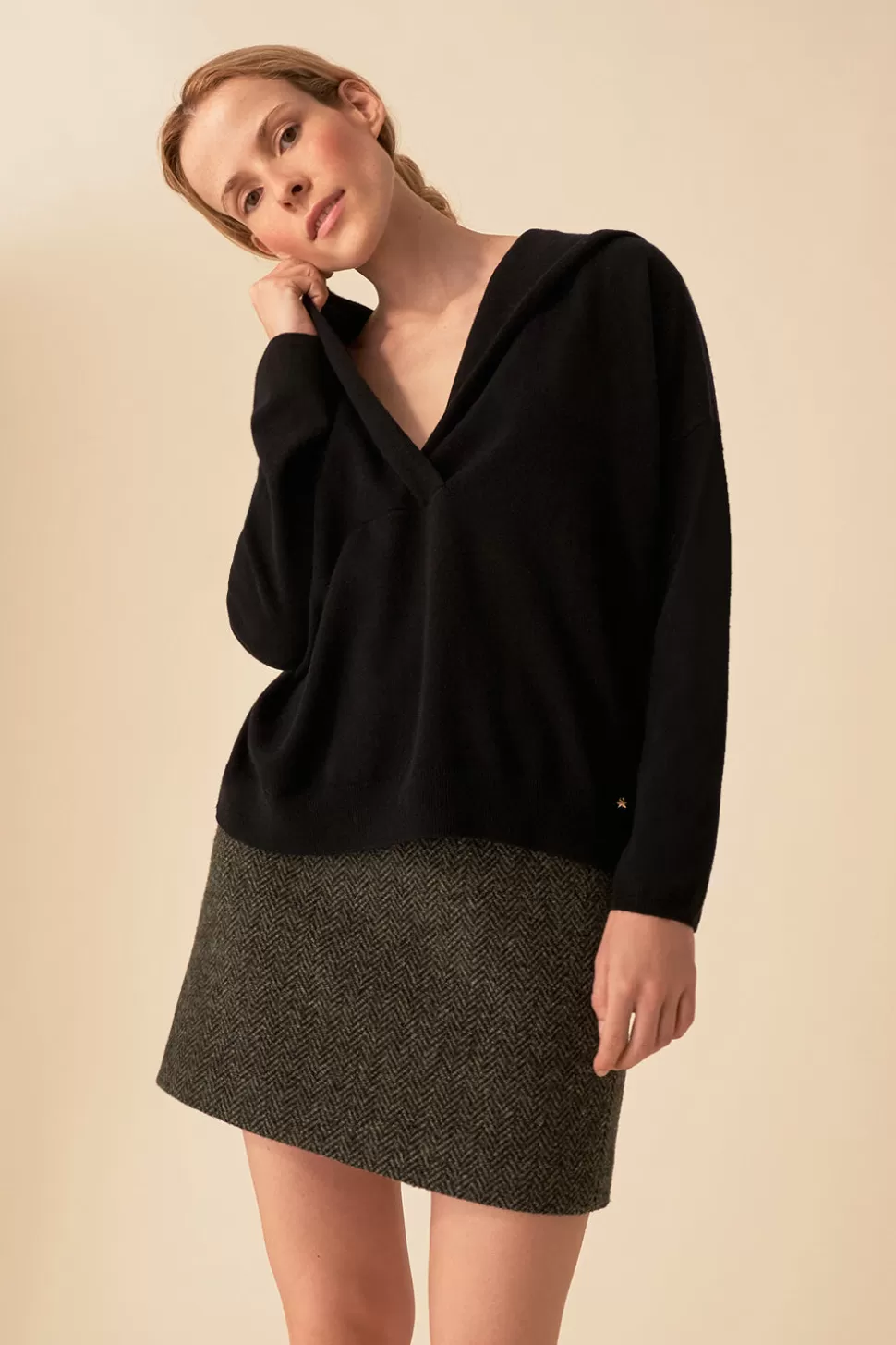 Pull et Gilet Arizona Pavot par Des Petits Hauts - Élégance Bohème à Porter au Quotidien