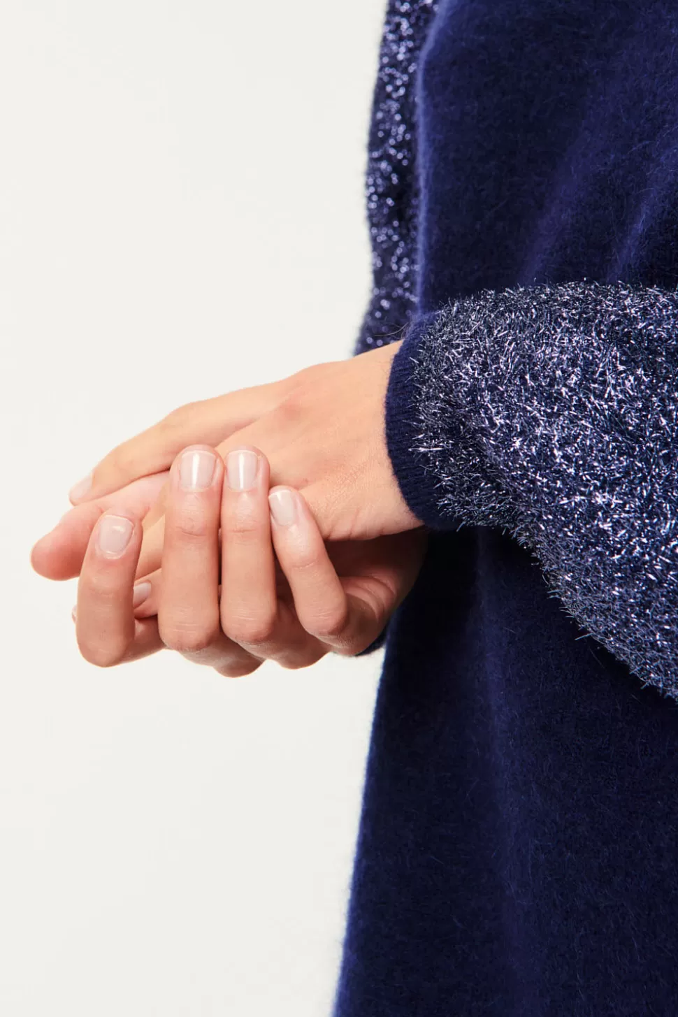 Robe d'Été Alena Bleu Marin - Collection Des Petits Hauts | Taille Haute & Coupe Fluide